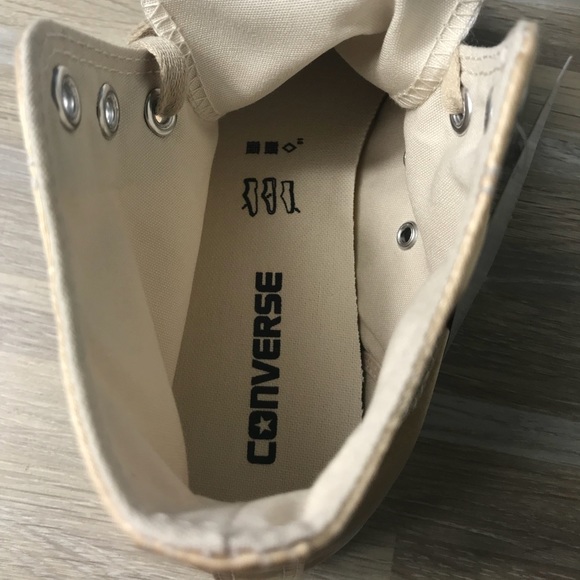 Converse Ctas HI Parchment Satin Gold W AUTHENTIC - Picture 7 of 8